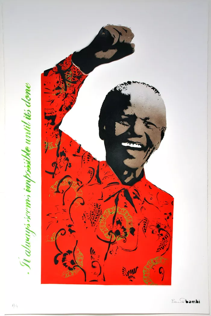 Mandela (Red) - Signed edition of 15