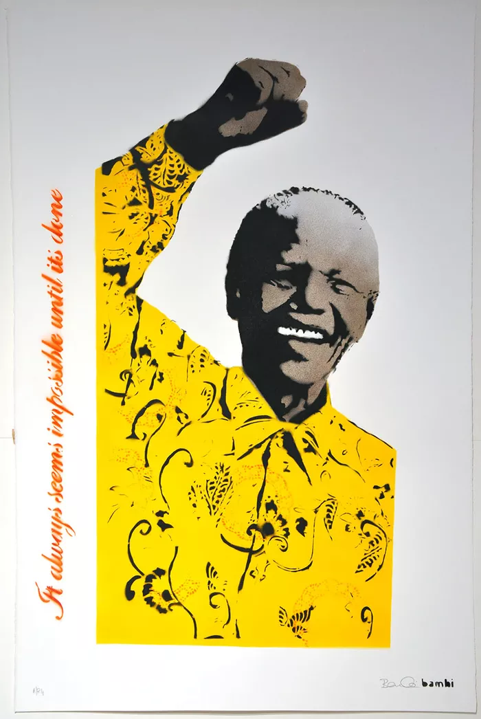 Mandela (Yellow) - Signed edition of 15