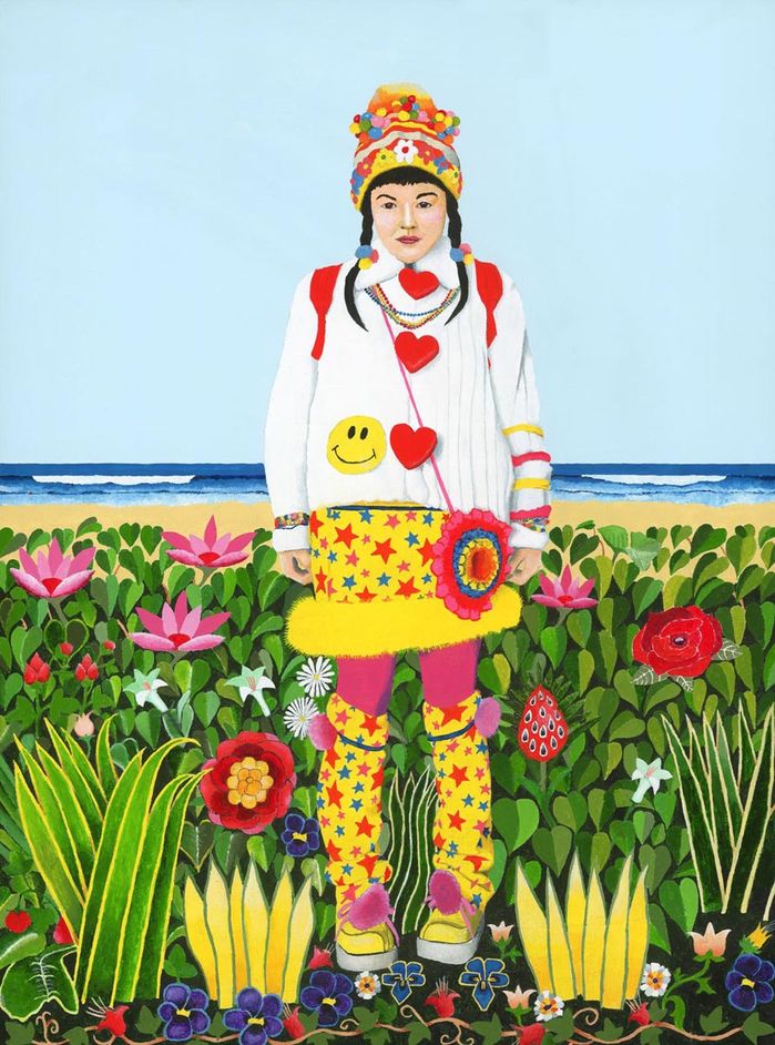 Fruit Girl at Beach (Edition of 40 Copies) £350 Unframed