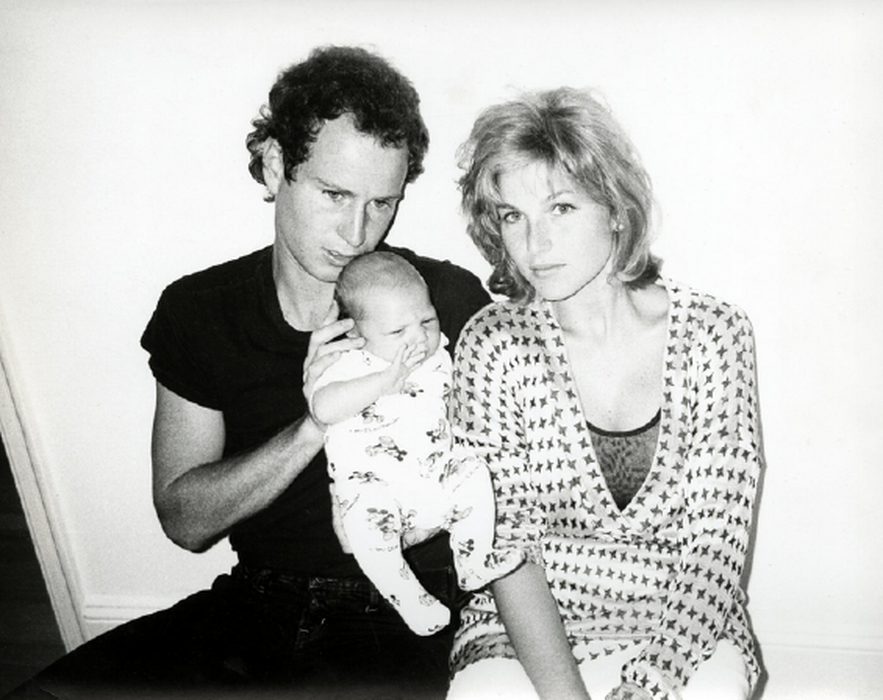 John McEnroe, Tatum O'Neal and baby Kevin, 1986 (authenticated by the Warhol Estate and Foundation)