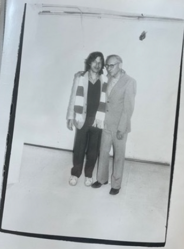 Mick Jagger & William Burroughs, 1980 (authenticated by the Warhol Estate and Foundation)