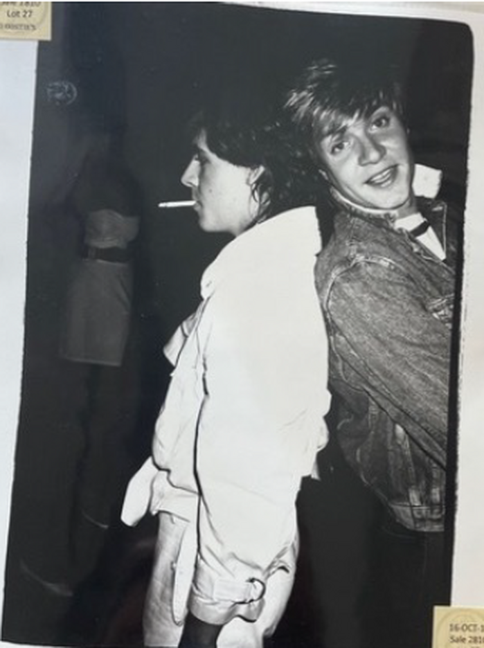 Nick Rhodes and Simon Le Bon, 1982 (authenticated by the Warhol Estate and Foundation)