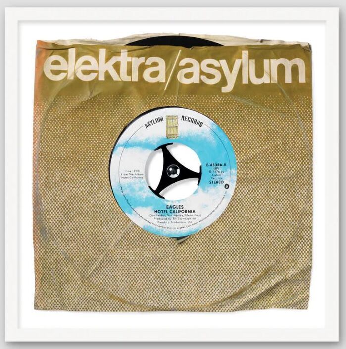 The Eagles - Hotel California (3D Printed construction on canvas) Signed edition of 9