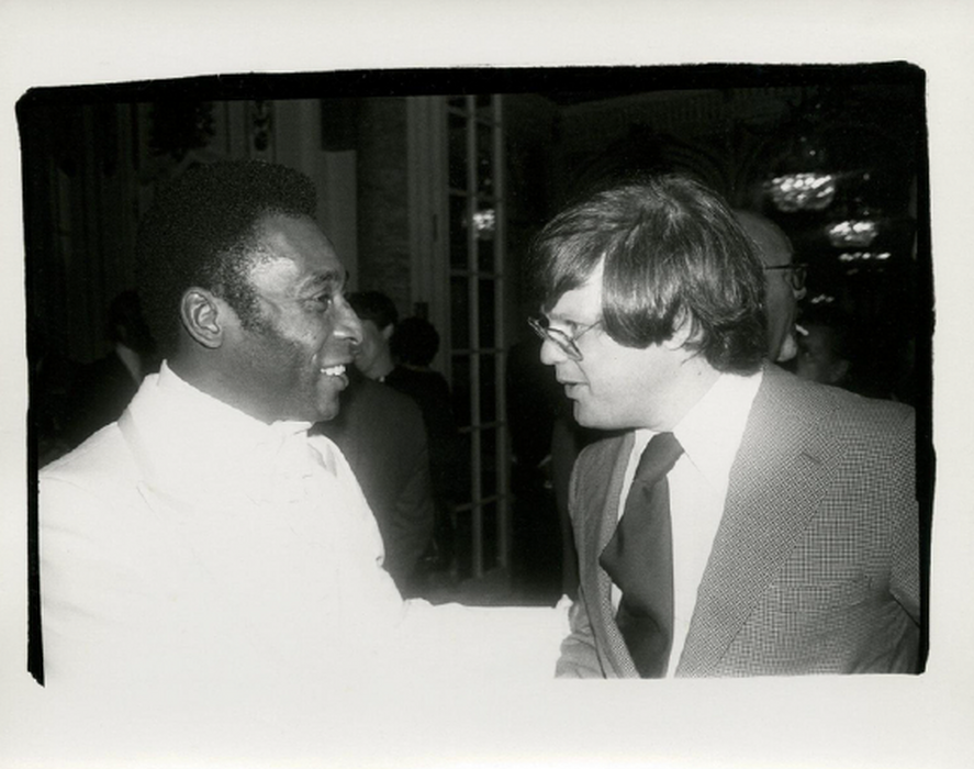 Pele & Richard Weisman, 1977 (authenticated by the Warhol Estate and Foundation)