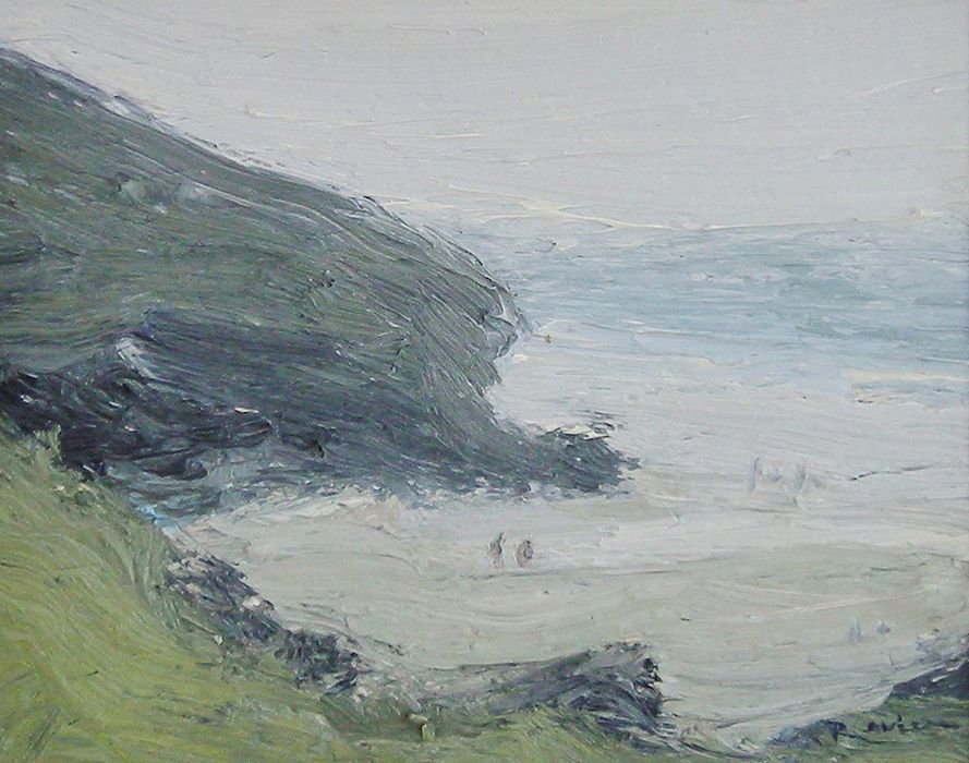 People On the Beach in the Rain (SOLD)