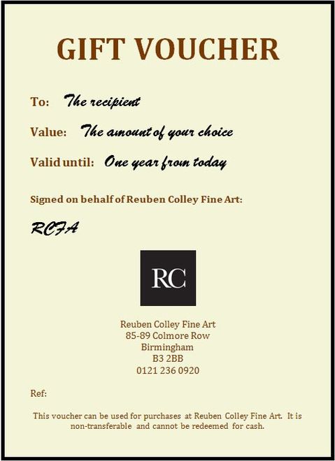 RCFA Gift Vouchers make ideal presents