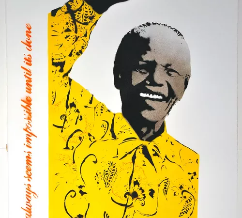 Mandela (Yellow) - Signed edition of 15