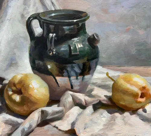 Jug and Two apples 