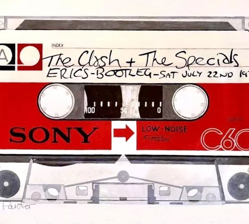 The Clash & The Specials Live Bootleg on Sony (unique artist proof) SOLD